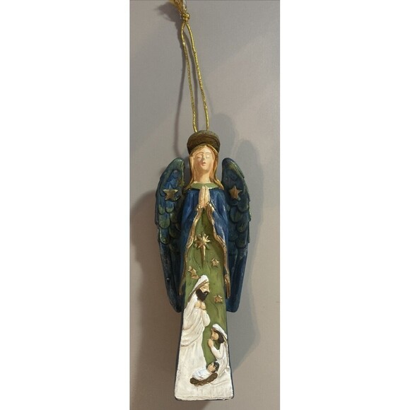 Christmas Baby Jesus With Mary Joseph With Holy Angel Holy Family Ornament - Picture 11 of 12